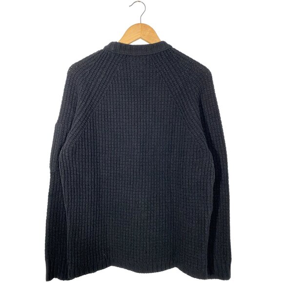 C.P. Company Merino Wool Lens Crewneck Sweater Black mens size 46 / US Small - Picture 2 of 10